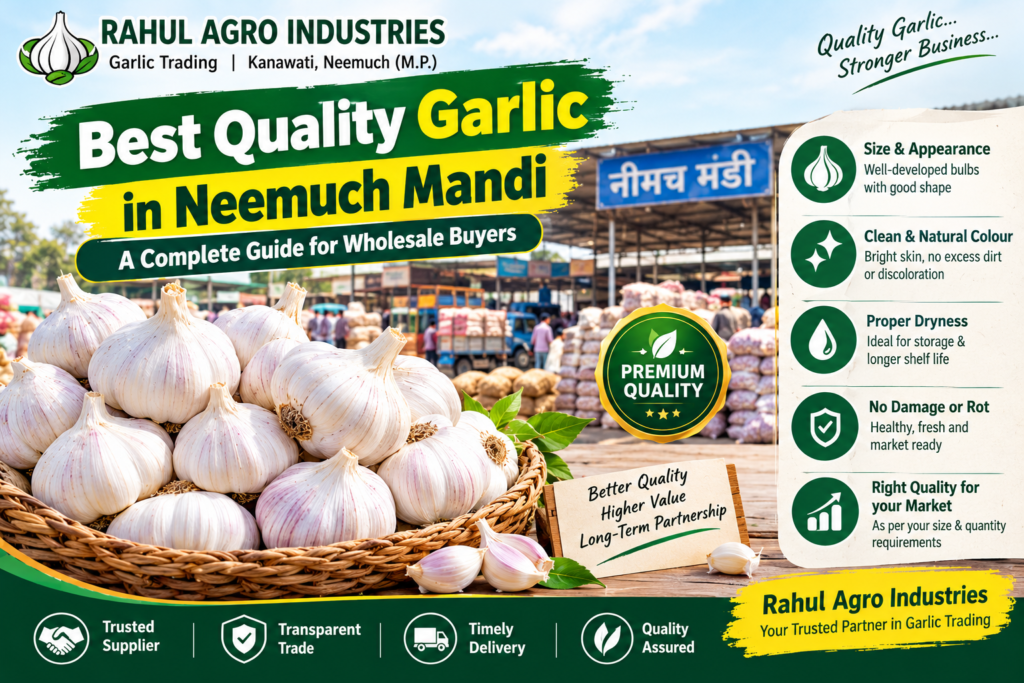 Best Quality Garlic in Neemuch Mandi rahul agro industries garlic guide